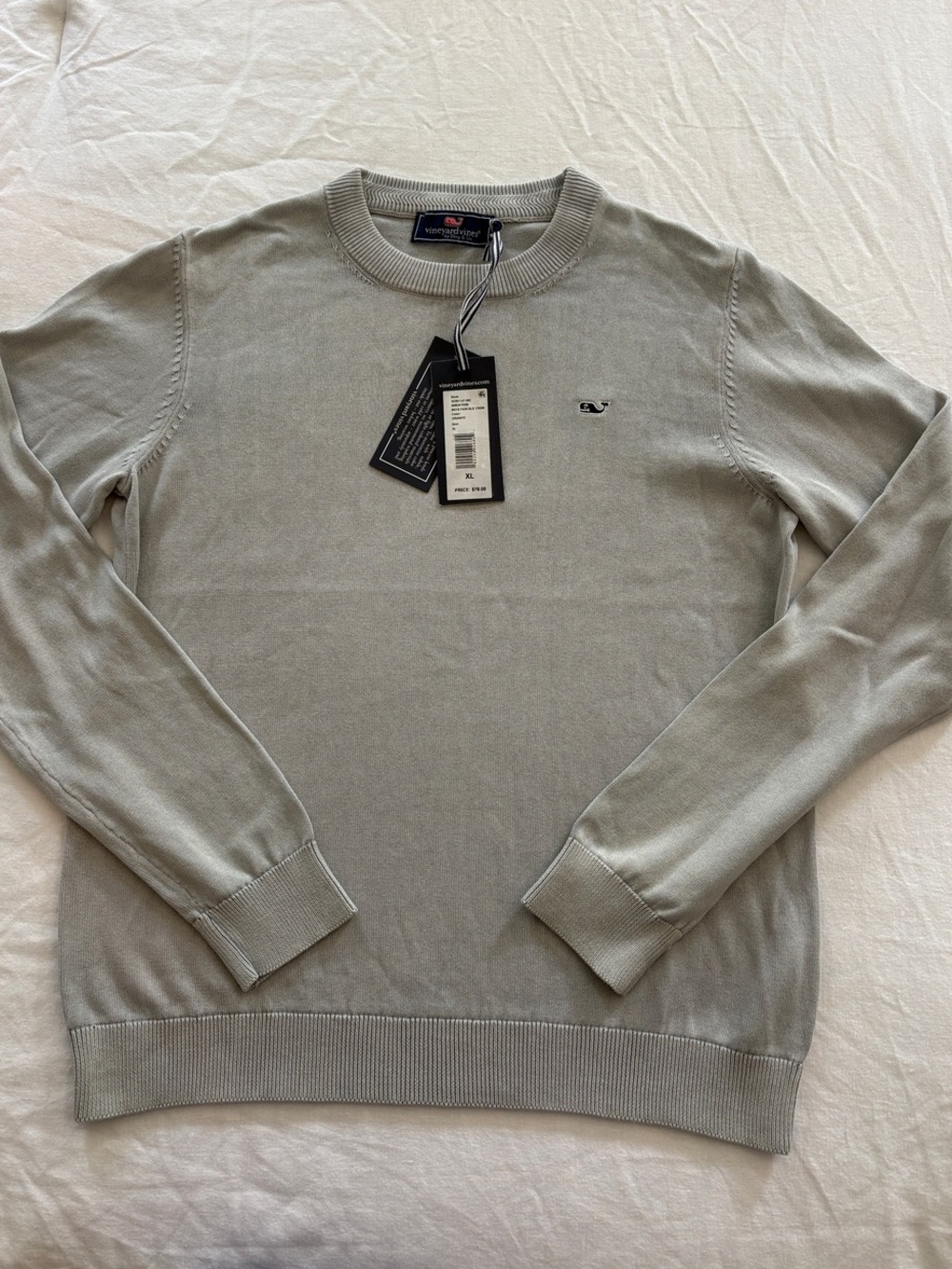 Vineyard Vines Boy’s Granite Gray Crewneck Sweater